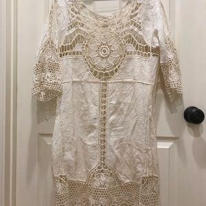 NWOT Lovestitch crochet detail dress. medium